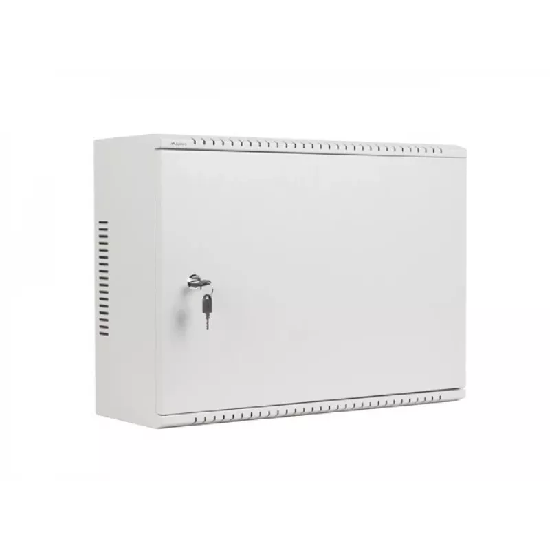 Armário rack 19 polegadas Lanberg 4U+3U 540x200mm, perfil baixo, montagem na parede, cinzento