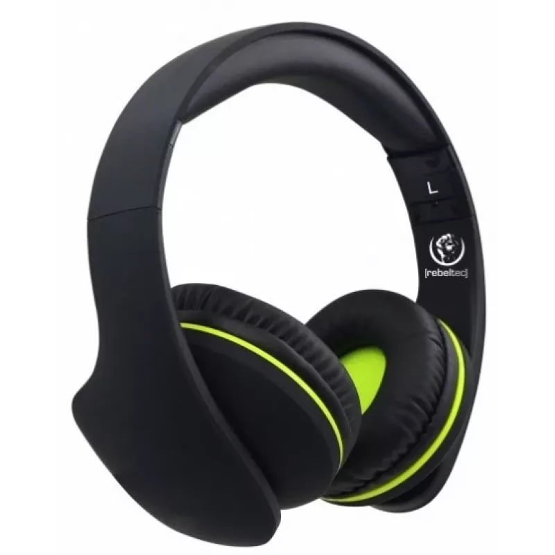 Auscultadores Bluetooth circum-aurais Rebeltec Viral - preto