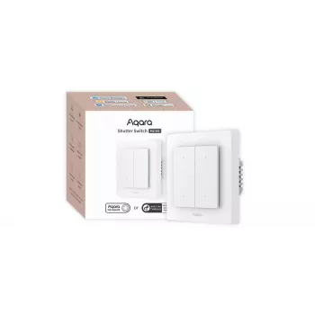 Interruptor inteligente para estores Aqara DS-K02D – unidade de controlo central para estores (Thread, Zigbee, Bluetooth)
