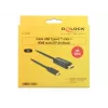 Adaptador de cabo de vídeo DeLOCK 85291 USB Type-C HDMI 2 m preto