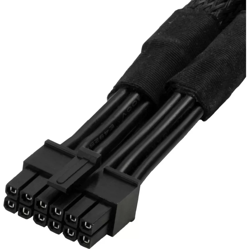 Cabo de alimentação SILVERSTONE SST-PP12-PCIE conector PCIe 12V para placas gráficas