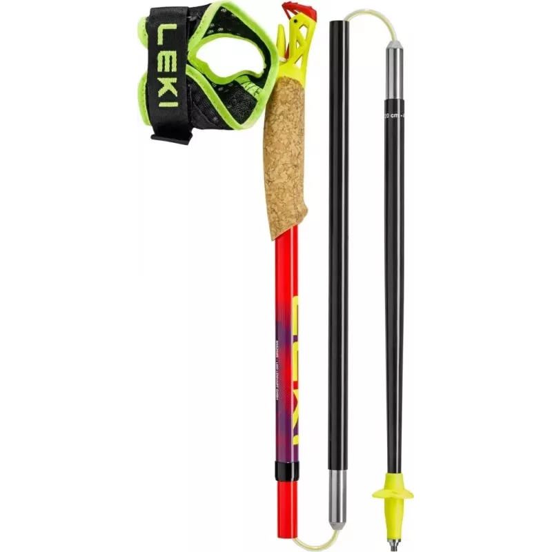 Bastões de trekking LEKI TRL ULTRATRAIL FX ONE, 125 cm vermelho