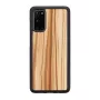 Capa para telemóvel Man and Wood Galaxy S20 Cappuccino preto — capa de proteção para Samsung Galaxy S20