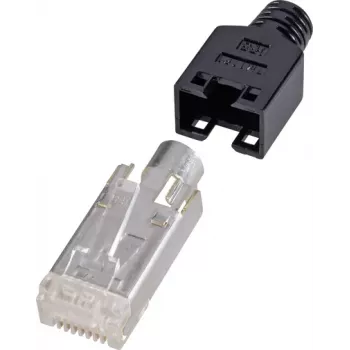 Conector de cabo Renkforce H9540.4-10 RJ45 preto - prateado - transparente (H9540.4-10)