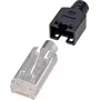Conector de cabo Renkforce H9540.4-10 RJ45 preto - prateado - transparente (H9540.4-10)