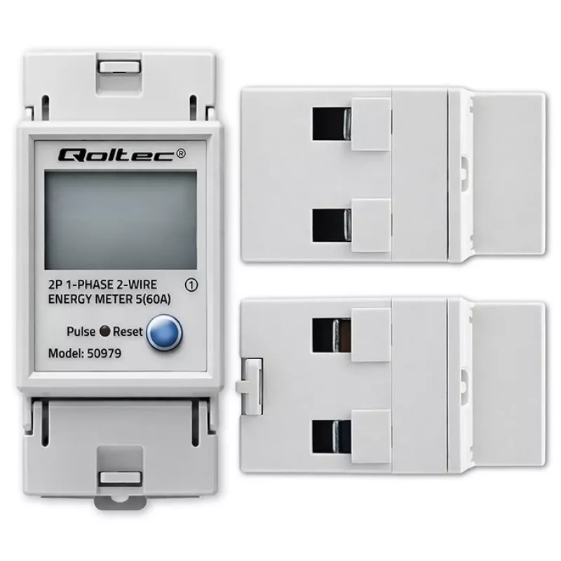 Contador de energia QOLTEC monofásico calha DIN 230V (MPN 50979)
