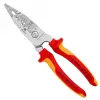Descarnador de cabos Knipex 13 76 200 ME capacidade de descarnar 6 mm vermelho aço inoxidável amarelo