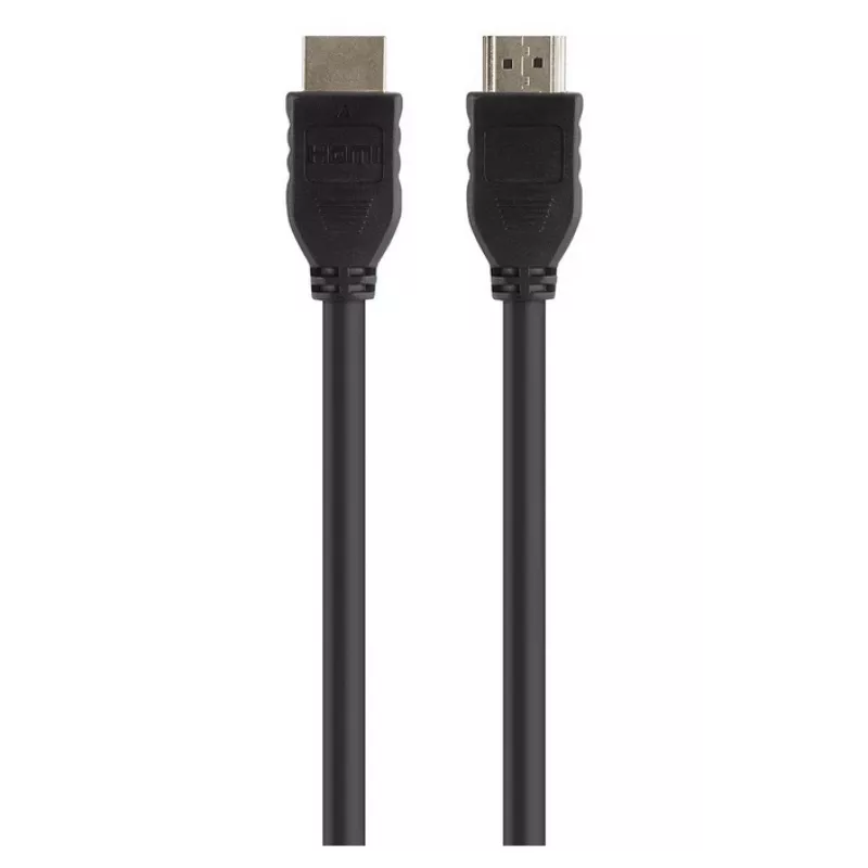 Belkin Standard - Cabo HDMI - HDMI (M) para HDMI (M) - 3 m - Isolamento duplo - preto - Suporte 4K
