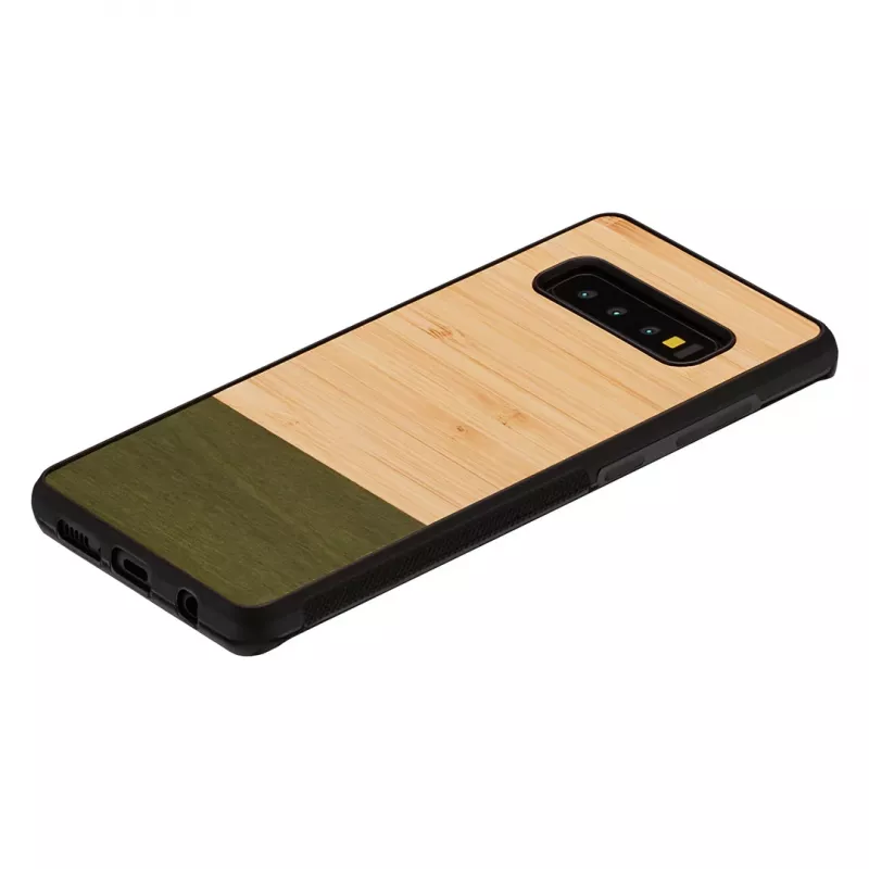 Capa para smartphone Man and Wood para Samsung Galaxy S10 Plus — Bamboo Forest preto