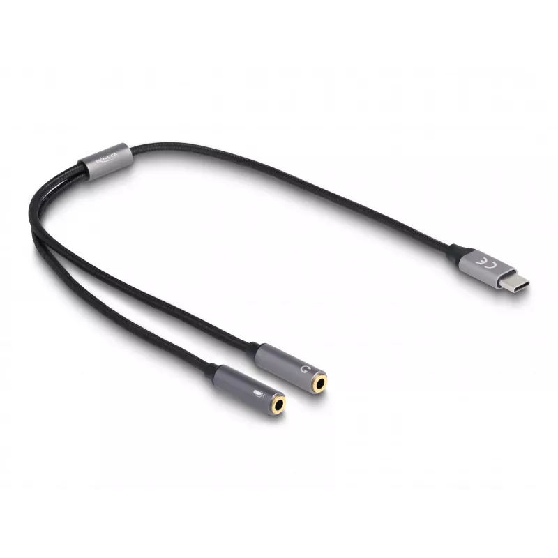 Adaptador DAC USB Type-C DeLOCK 66616 24 Bit 96 kHz 2 x 3,5 mm