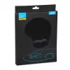 Tapete de rato IB0X IMP003 com apoio de pulso, preto, 190×230 mm