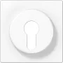 Placa de cobertura para interruptor de chave Jung LS 928 WW, branco, compatível com IP44