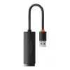 Adaptador de rede USB para RJ45 Baseus Lite Series, 100Mbit/s (preto)