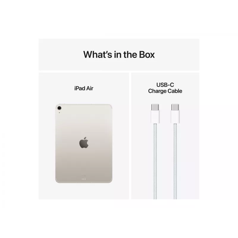 Apple iPad 11 polegadas Air Wi-Fi + Cellular 256GB - Starlight