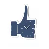 Relógio de parede NeXtime 5185bl Mini Thumbs Up, 20,5x21 cm, azul/prateado