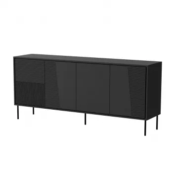 Cómoda 4D ABI 200x45x88 preto mate