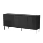 Cómoda 4D ABI 200x45x88 preto mate
