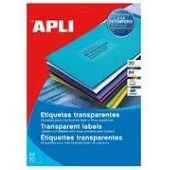 Etiquetas transparentes resistentes às intempéries agipa 119027 63,5 x 38,1 mm (rolo)