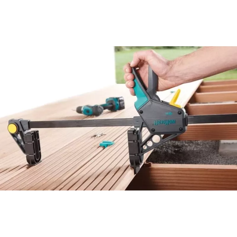 Grampo de viga wolfcraft GmbH conjunto para construção de terraços