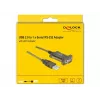 Cabo série DeLOCK 64073 USB Type-A DB-9 transparente 2 m