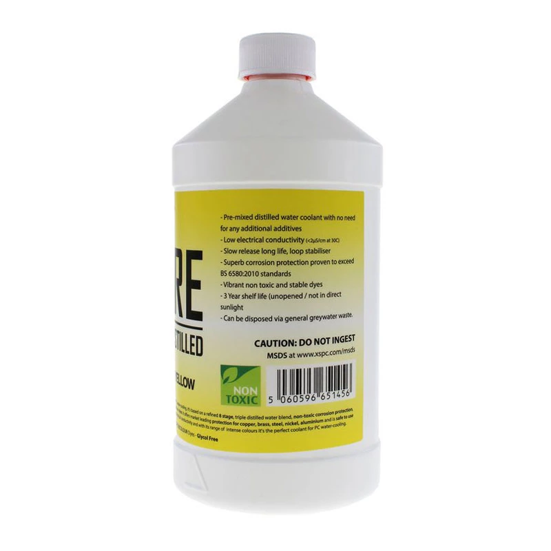 XSPC Pure Coolant, 1 litro - amarelo, UV