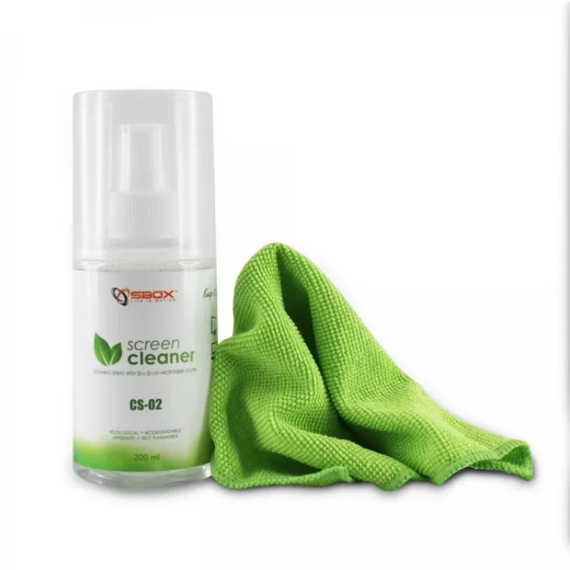 Limpa-ecrãs Sbox CS-02 200ml