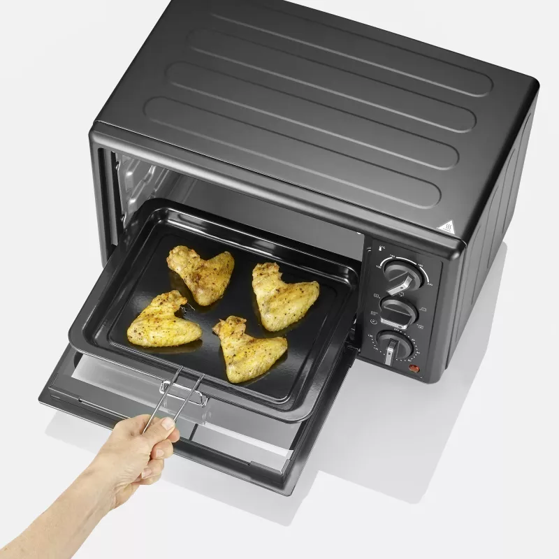 Forno elétrico de mesa SEVERIN TO 2079 — capacidade de 20 L, 1600 W, preto