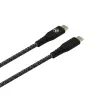 Cabo de dados USB Type-C para Type-C Tellur TLL155471, 1 m, 3 A, 60 W PD, trança de nylon, preto