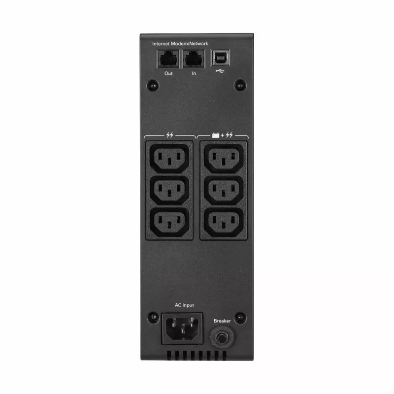 Eaton 5S 700i UPS, Line-Interactive, 700 VA / 420 W, 6 tomadas CA, USB, torre, preto