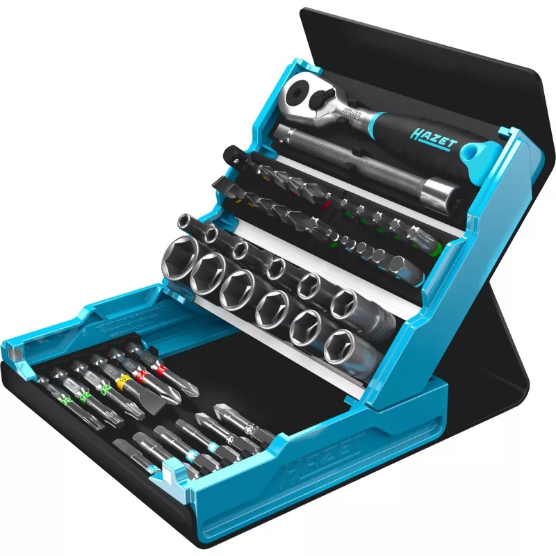 Conjunto de bits Hazet 2200SC-2, encaixe de 1/4 polegadas, 32 peças