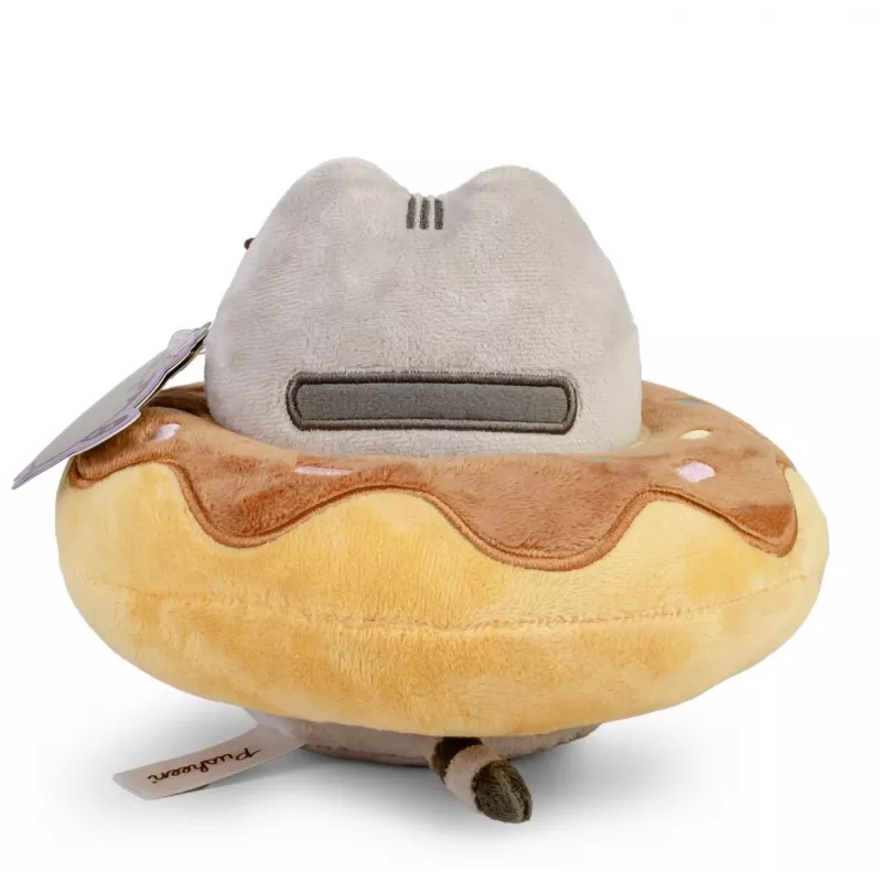 Mascote Pusheen in a Chocolate Donut