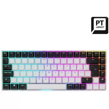 Teclado Sharkoon SKILLER SGK50 S3 Gaming USB QWERTY português branco