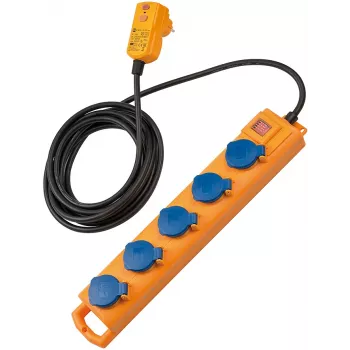 Brennenstuhl 1159900805 extensão para interiores com 5 tomadas AC, 5 m, amarelo (1159900805)
