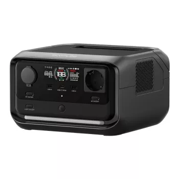 Estação de energia portátil EcoFlow River 3 Plus — LiFePO4 286Wh, saídas AC e USB, carregamento solar/isqueiro