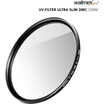 Filtro UV walimex pro slim Super DMC 72mm – filtro de proteção UV slim 72 mm