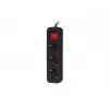 Extensão elétrica Lanberg PS1-03F-0150-BK 1,5 m 3 tomadas com contacto de proteção para interiores preto