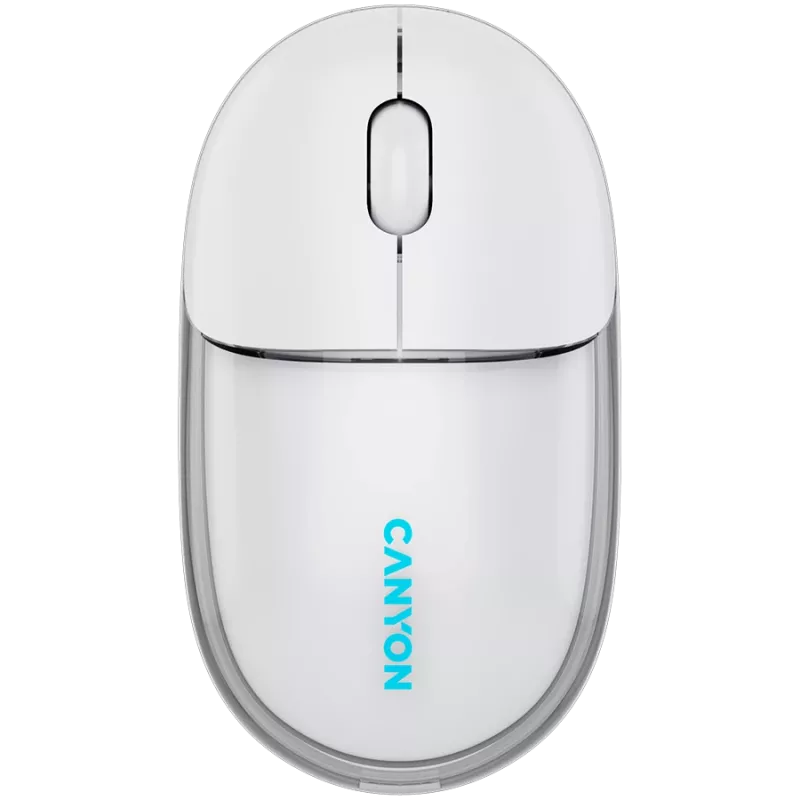 Rato CANYON OnClick 24 BT/ sem fios transparente/branco