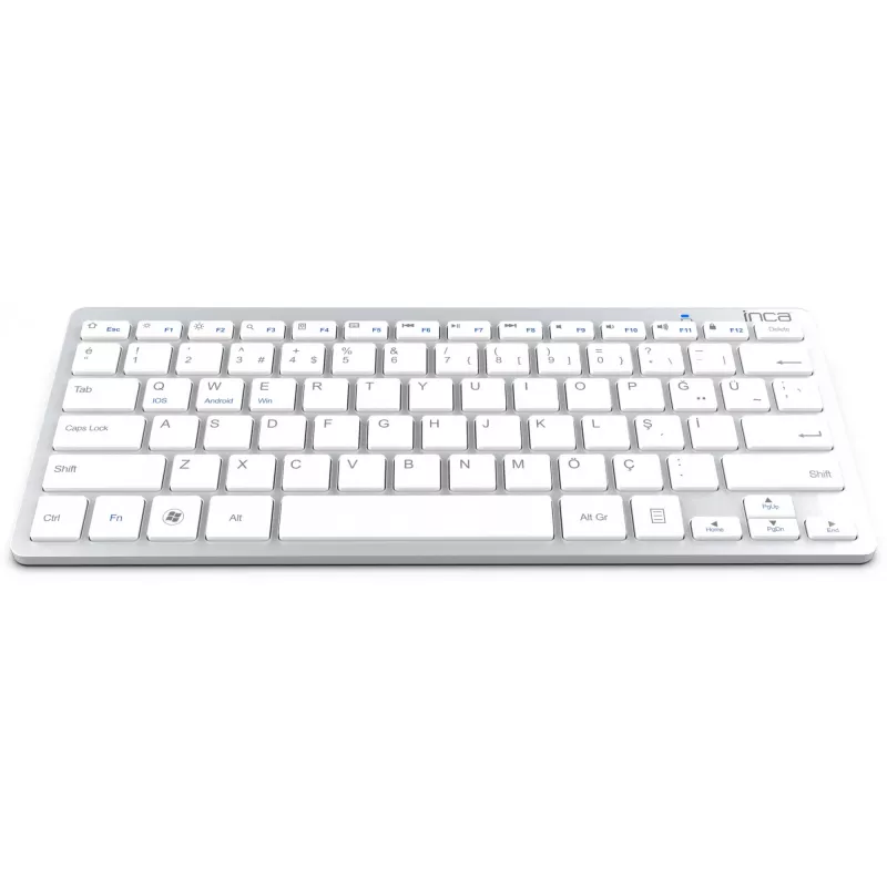 Teclado sem fios Inca IBK-569BT Bluetooth 78 teclas Metallic prateado
