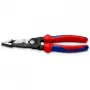 Knipex 13 72 200 ME alicate de descarnar preto, azul, vermelho, aço inoxidável