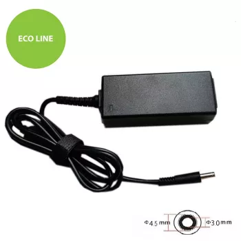 Fonte de alimentação para portátil Dell 45W: 19,5V, 2,31A