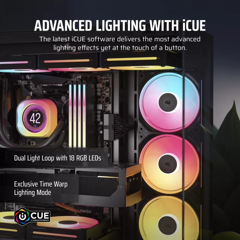 Ventoinha Corsair iCUE LINK LX140-R RGB
