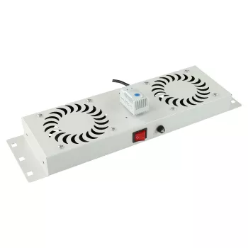 Acessório de rack Lanview RAF115WH 2 ventoinhas branco aço