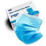 Máscara facial de não tecido 50 unid. Uniroar — máscaras de proteção descartáveis, estrutura de 3 camadas