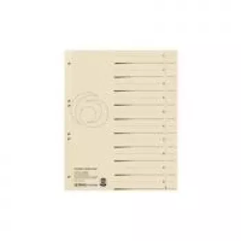 Caderno de separadores Herlitz 10840205 bege cartão A4