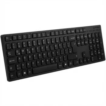 Lenovo Professional - teclado - tamanho completo - sem fios - 2,4 GHz, Bluetooth - QWERTZ - alemão - cinzento - caixa castanha (4Y41R64517)