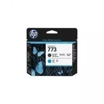 HP 773 cabeça de impressão preto mate/ciano DesignJet, série HP DesignJet Z6600 Production Printer, impressão térmica a jato de tinta, preto, ciano, Singapura, 28 mm, 143 mm