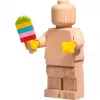 LEGO Minifigura de madeira, decoração madeira