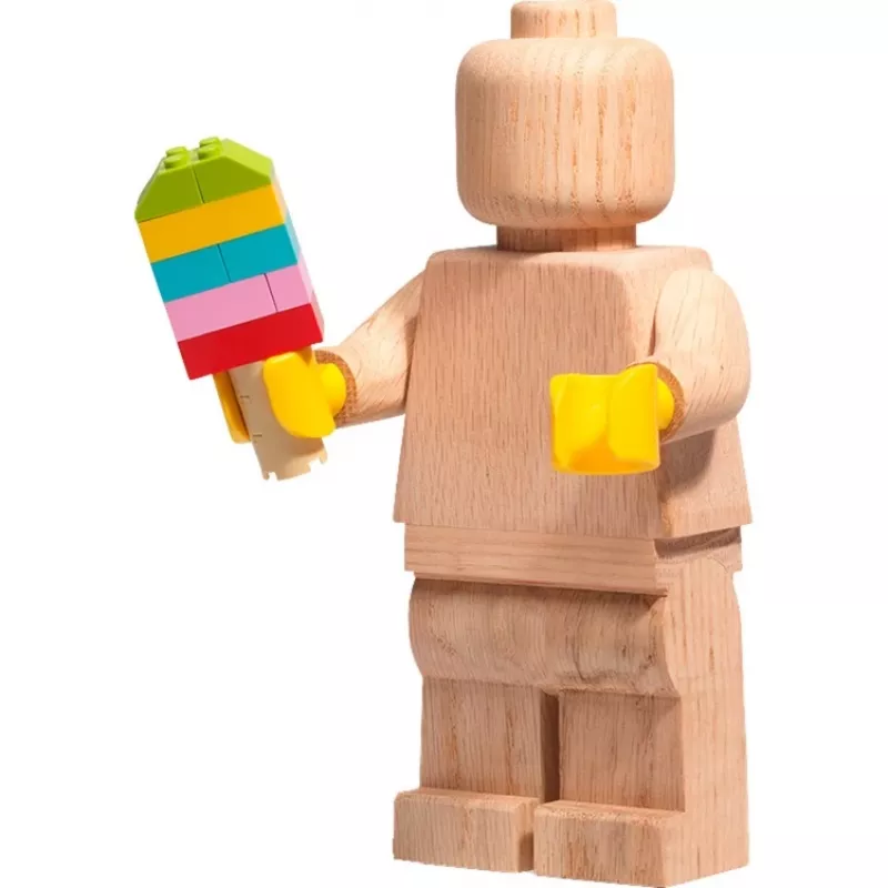 LEGO Minifigura de madeira, decoração madeira
