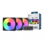 Módulo de ventoinha para caixa de computador Montech GF120 V2 ARGB 12 cm preto 3 unid.