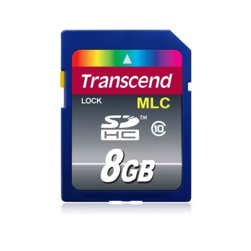 Cartão de memória flash Transcend 8 GB SDHC Class 10 TS8GSDHC10M